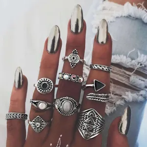 10pcs Vintage Midi Rings