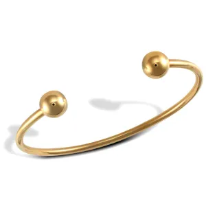 9ct Yellow Gold 2.5mm Solid Torque Bangle 9.3g