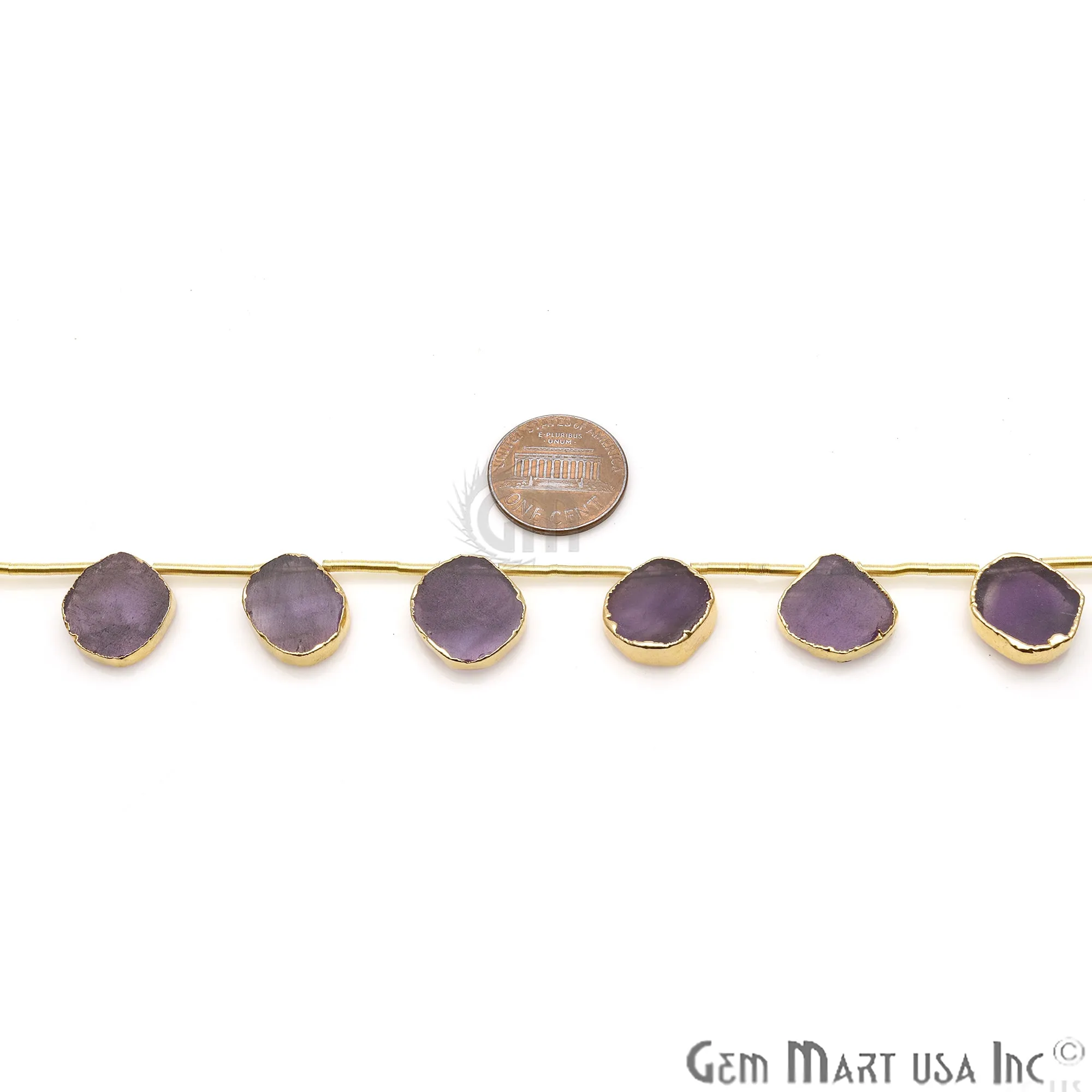 Amethyst Rough Beads, 9 Inch Gemstone Strands, Drilled Strung Briolette Beads, Free Form, 18x15mm