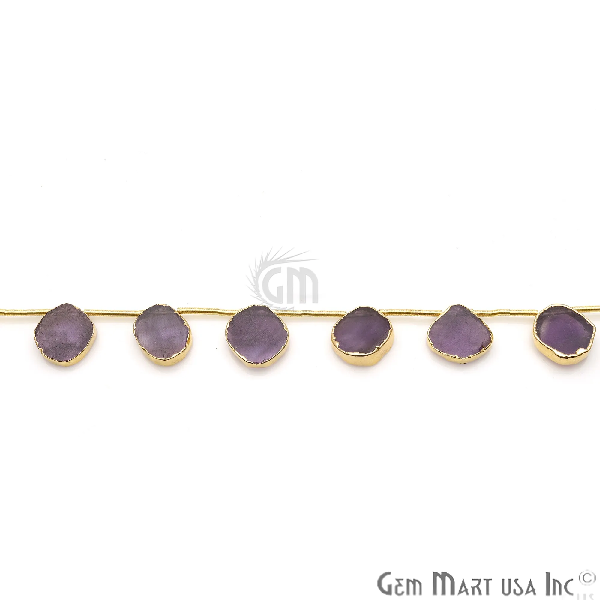 Amethyst Rough Beads, 9 Inch Gemstone Strands, Drilled Strung Briolette Beads, Free Form, 18x15mm