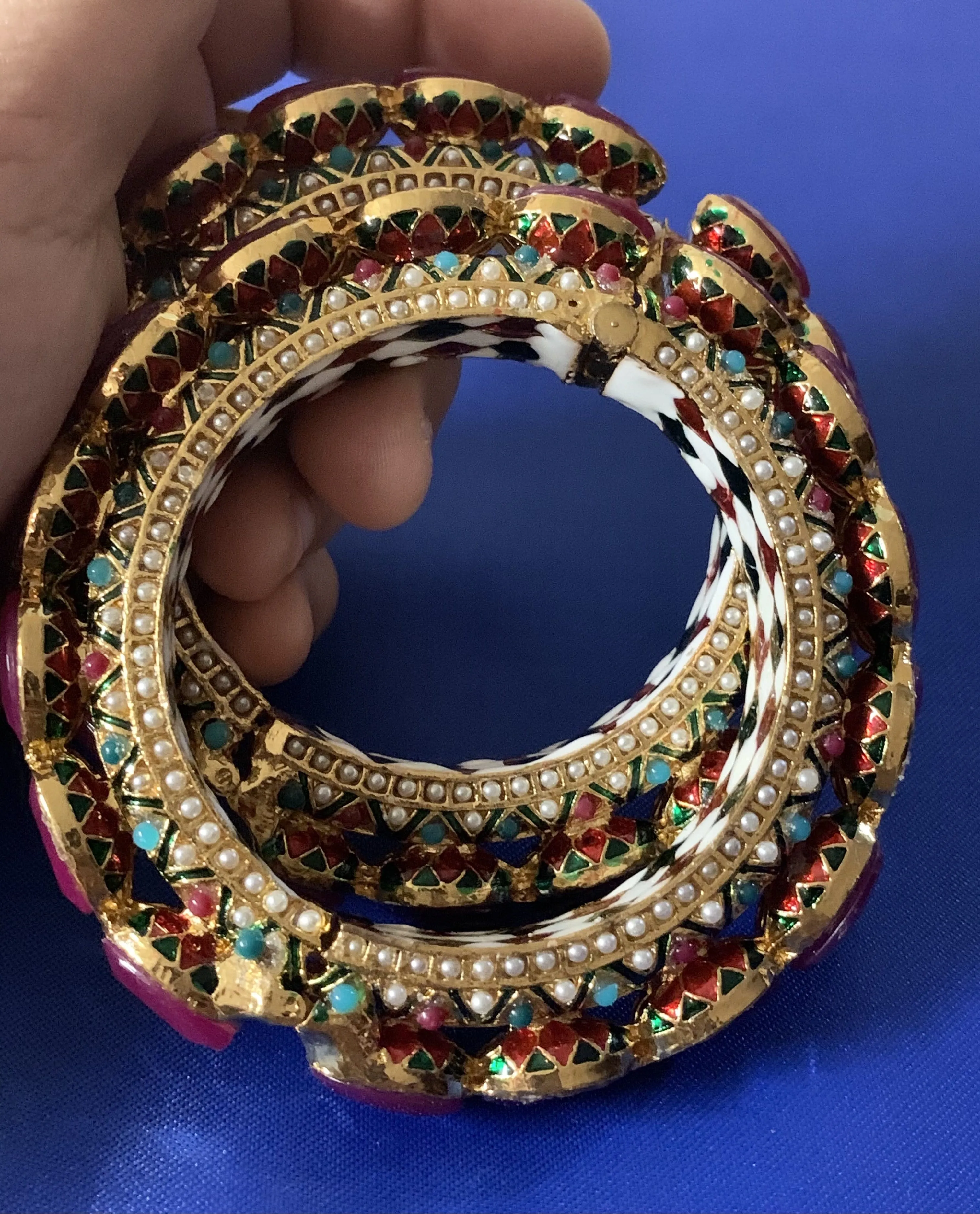 B2 Madhuri Navratan Bangles ( SHIPS IN 4 WEEKS  )