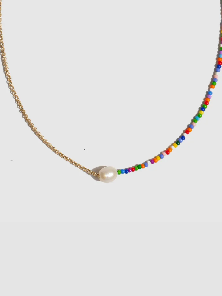 Beaded Halfcourt Necklace