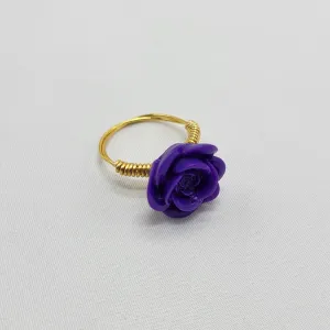 Button Rose Ring