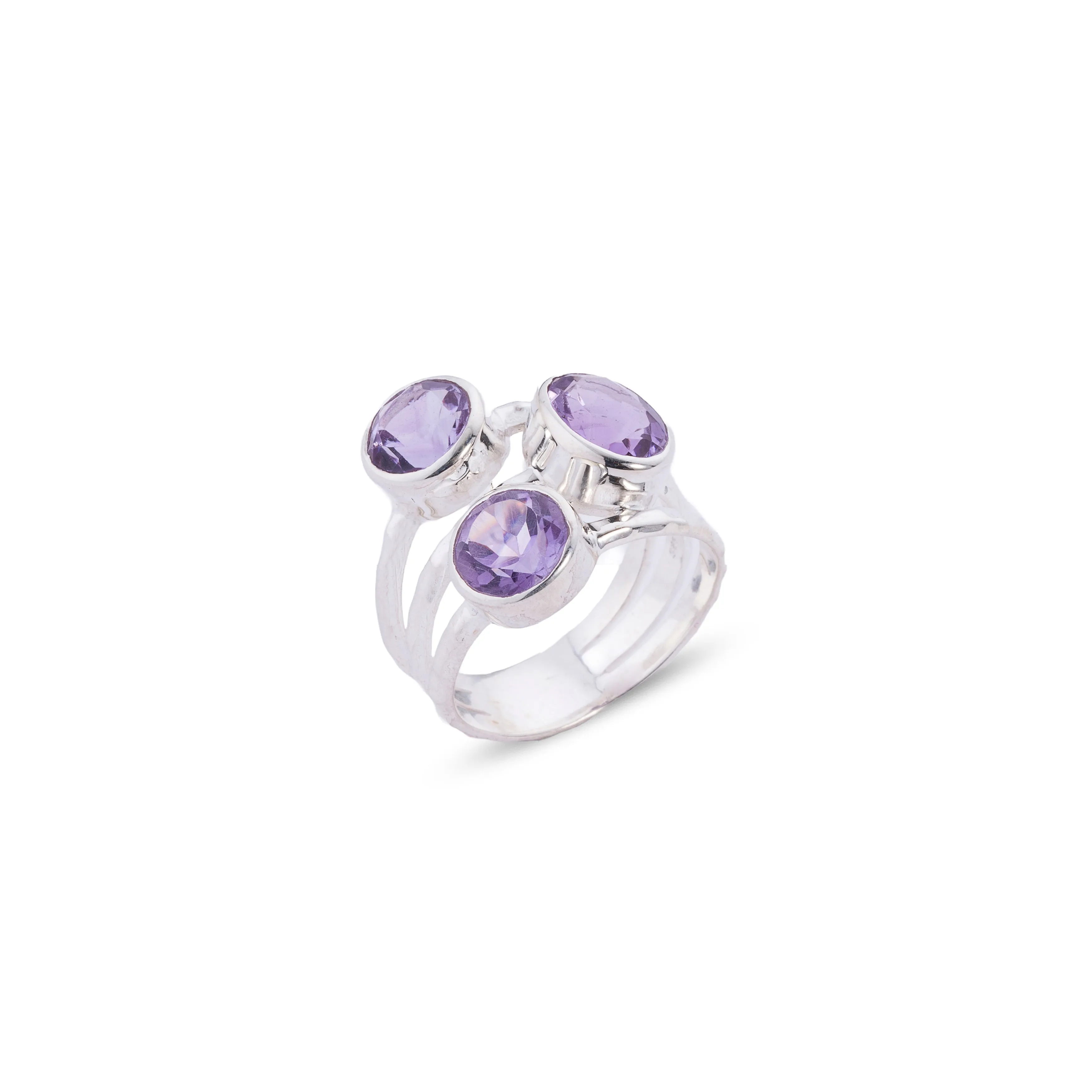 Callia Amethyst Ring, Sterling Silver