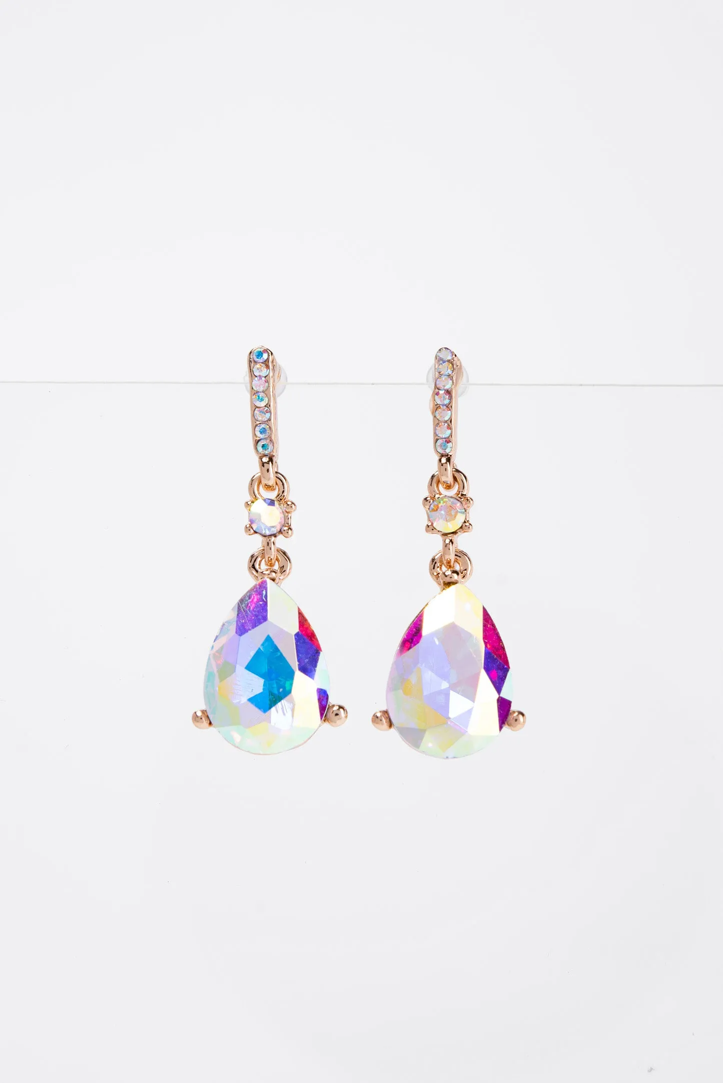 Callie Crystal Post 2 Tier Dangle Earrings