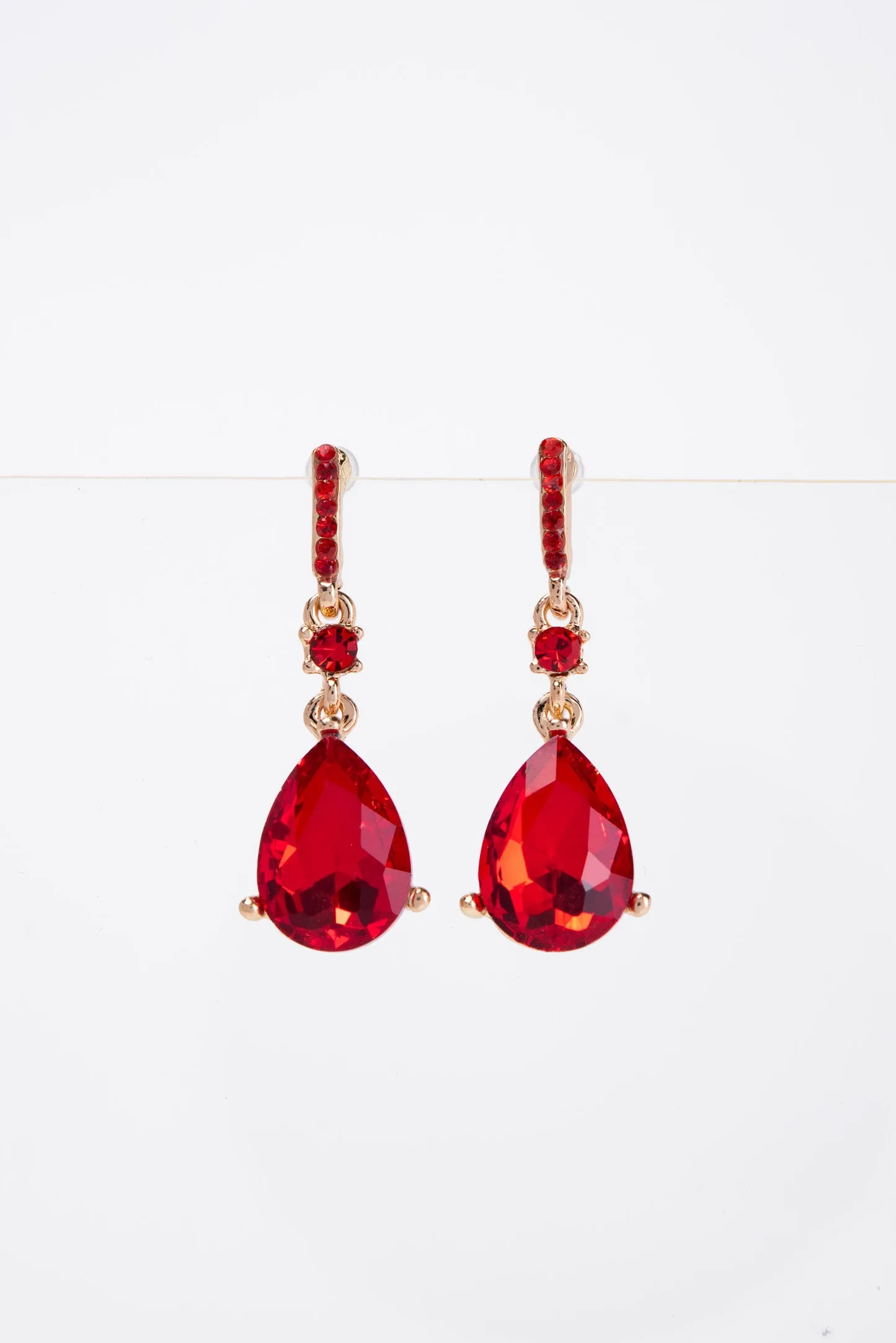 Callie Crystal Post 2 Tier Dangle Earrings