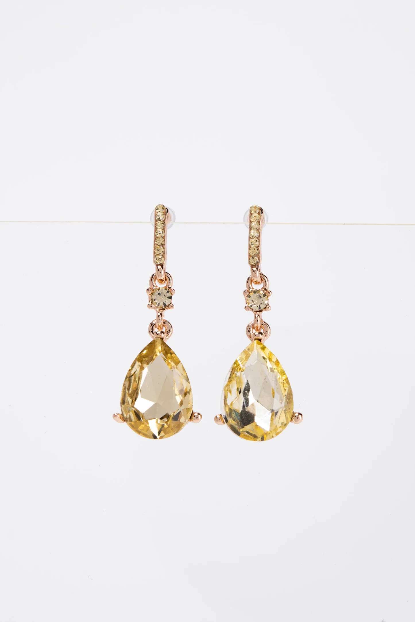 Callie Crystal Post 2 Tier Dangle Earrings