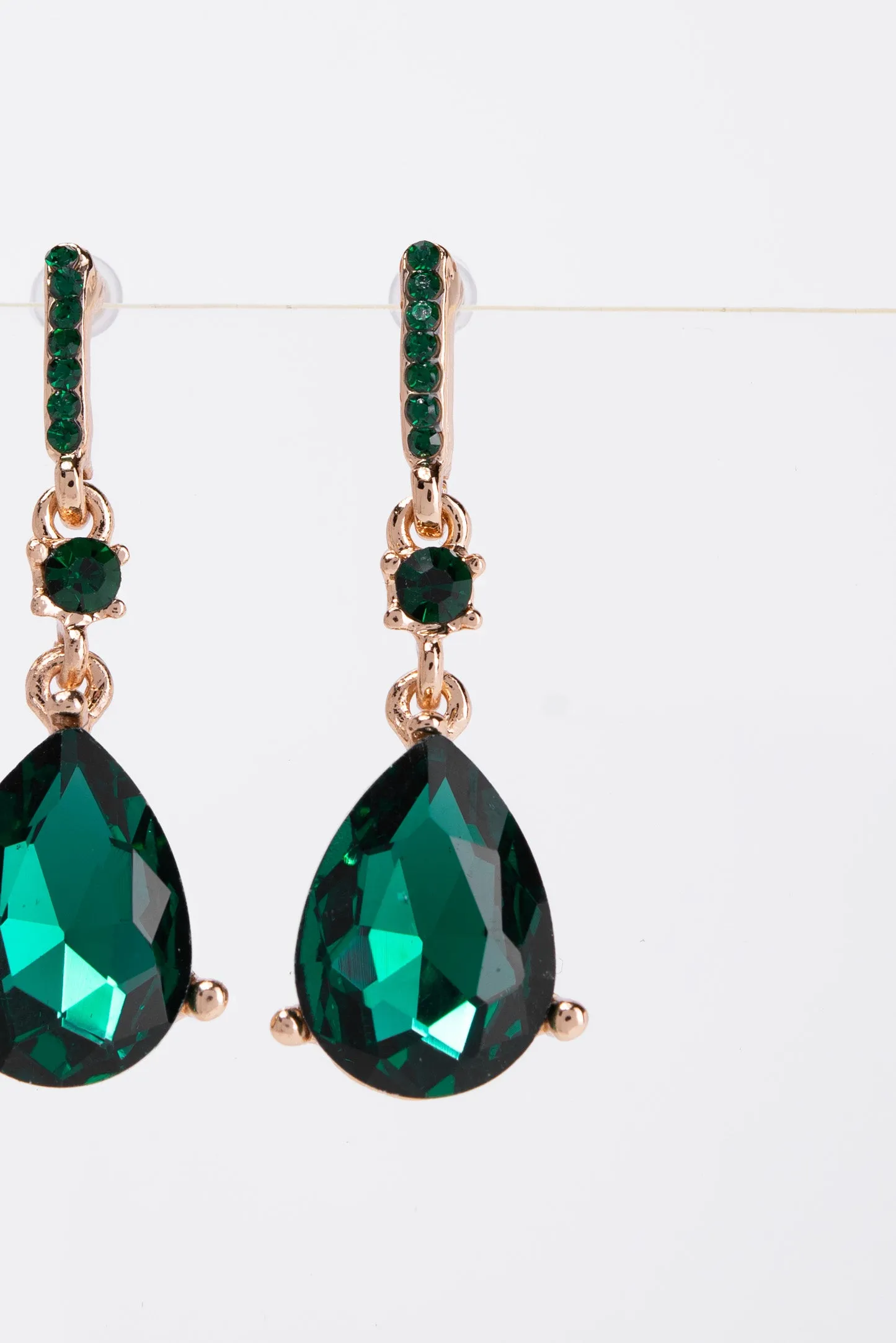 Callie Crystal Post 2 Tier Dangle Earrings