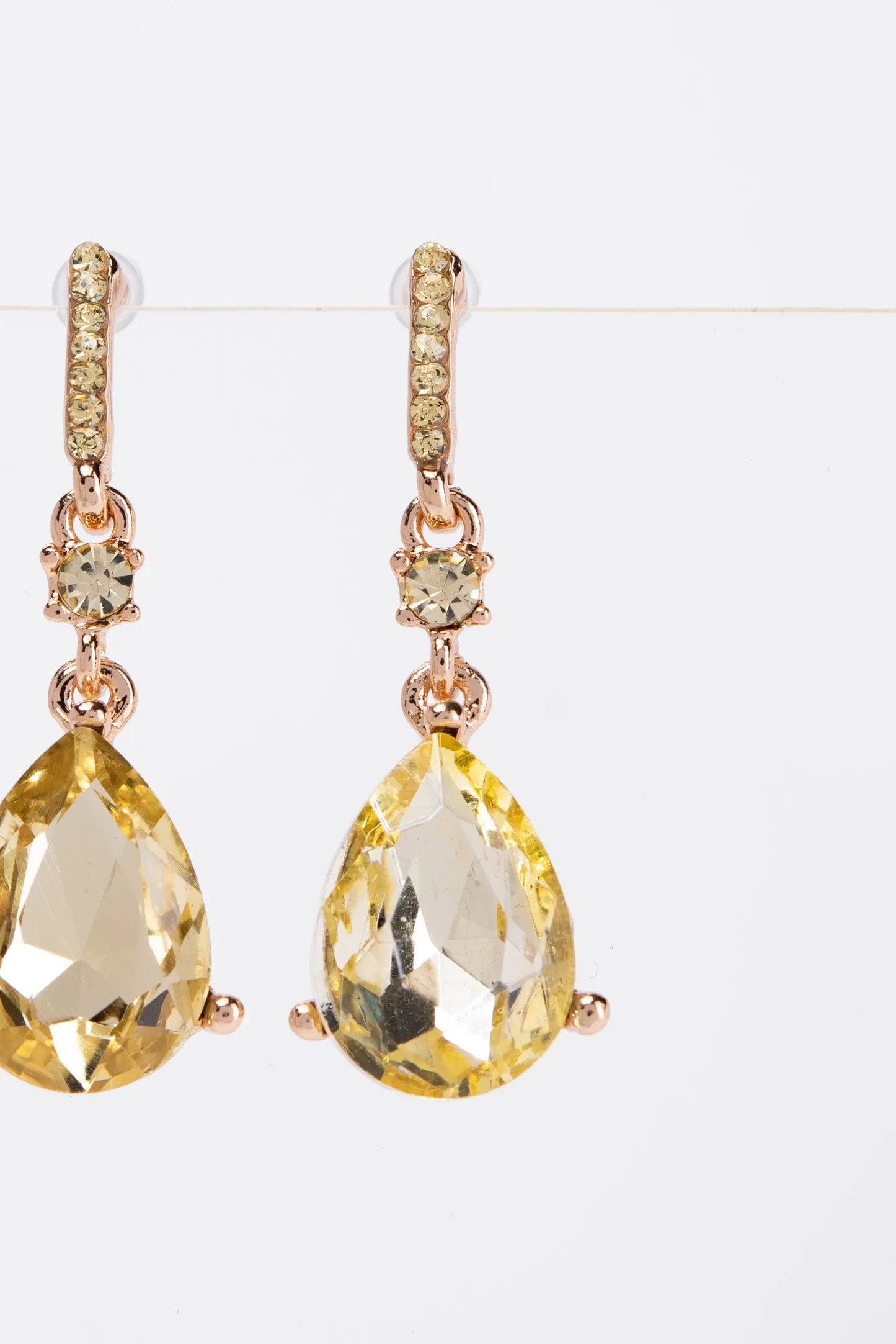 Callie Crystal Post 2 Tier Dangle Earrings