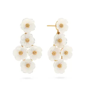 CAPUCINE DE WULF - MERMAID GARDEN FLORAL EARRINGS