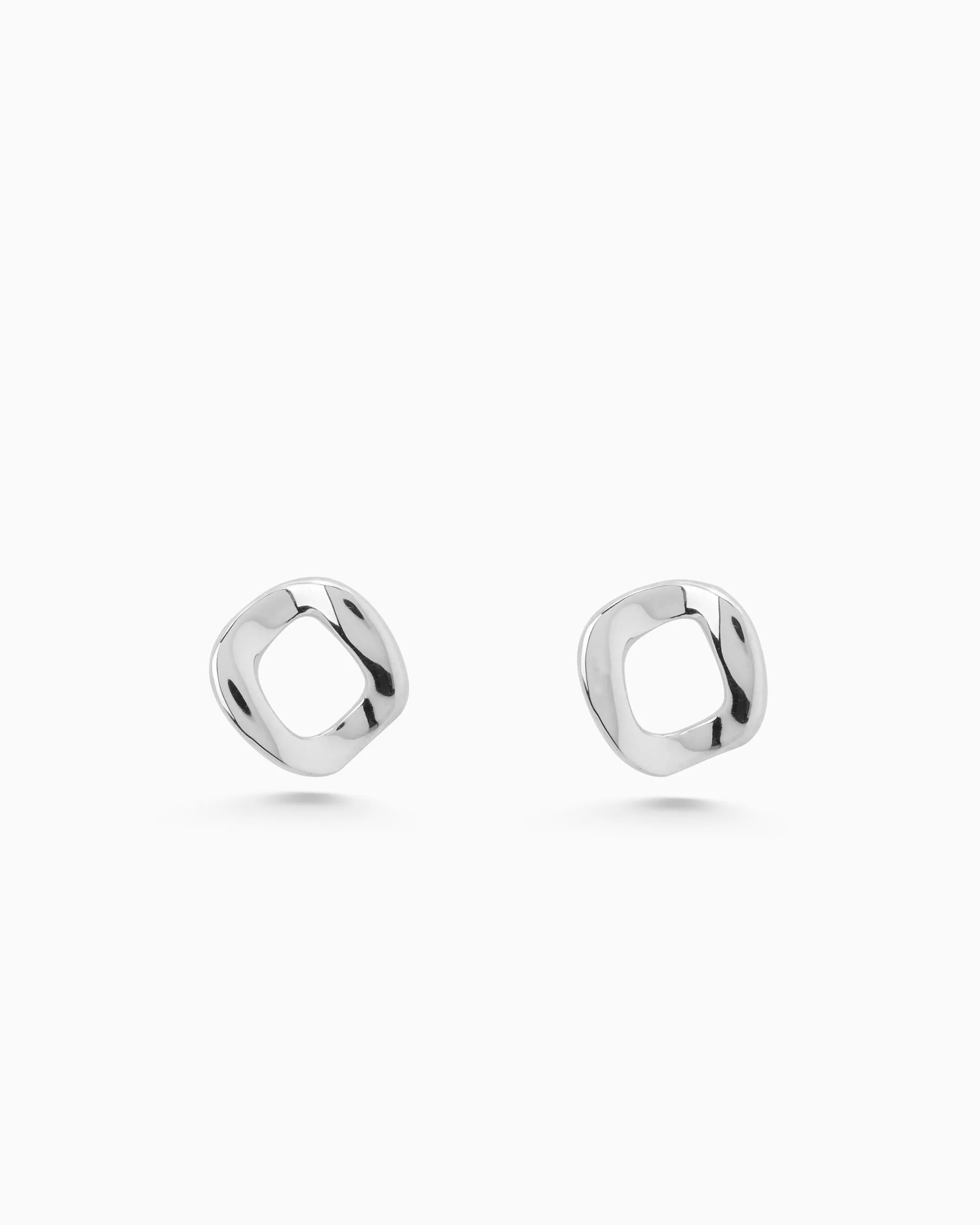 Curve Earrings Mini | Silver