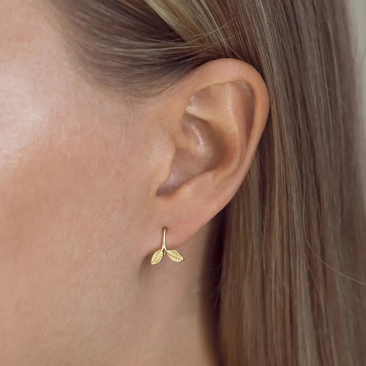 Delicate Leaf Earrings