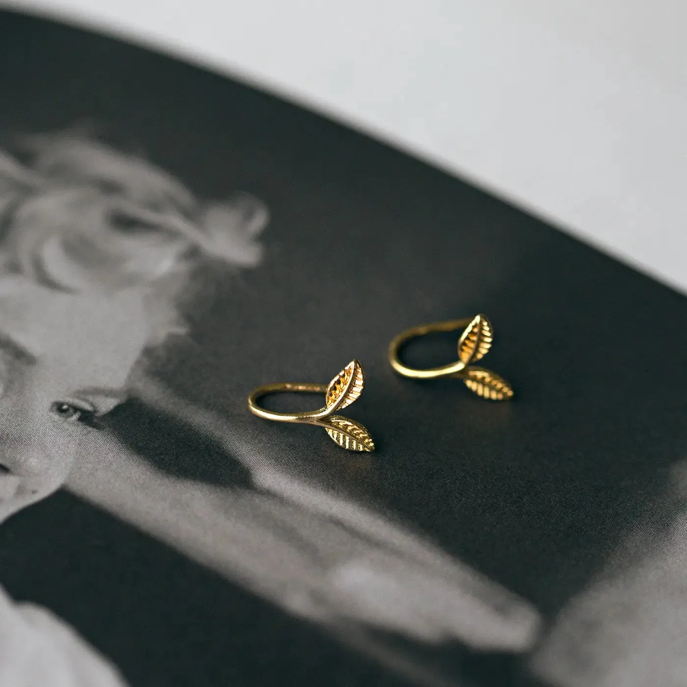 Delicate Leaf Earrings