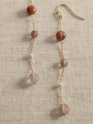 Delicate Stone Threader Earrings