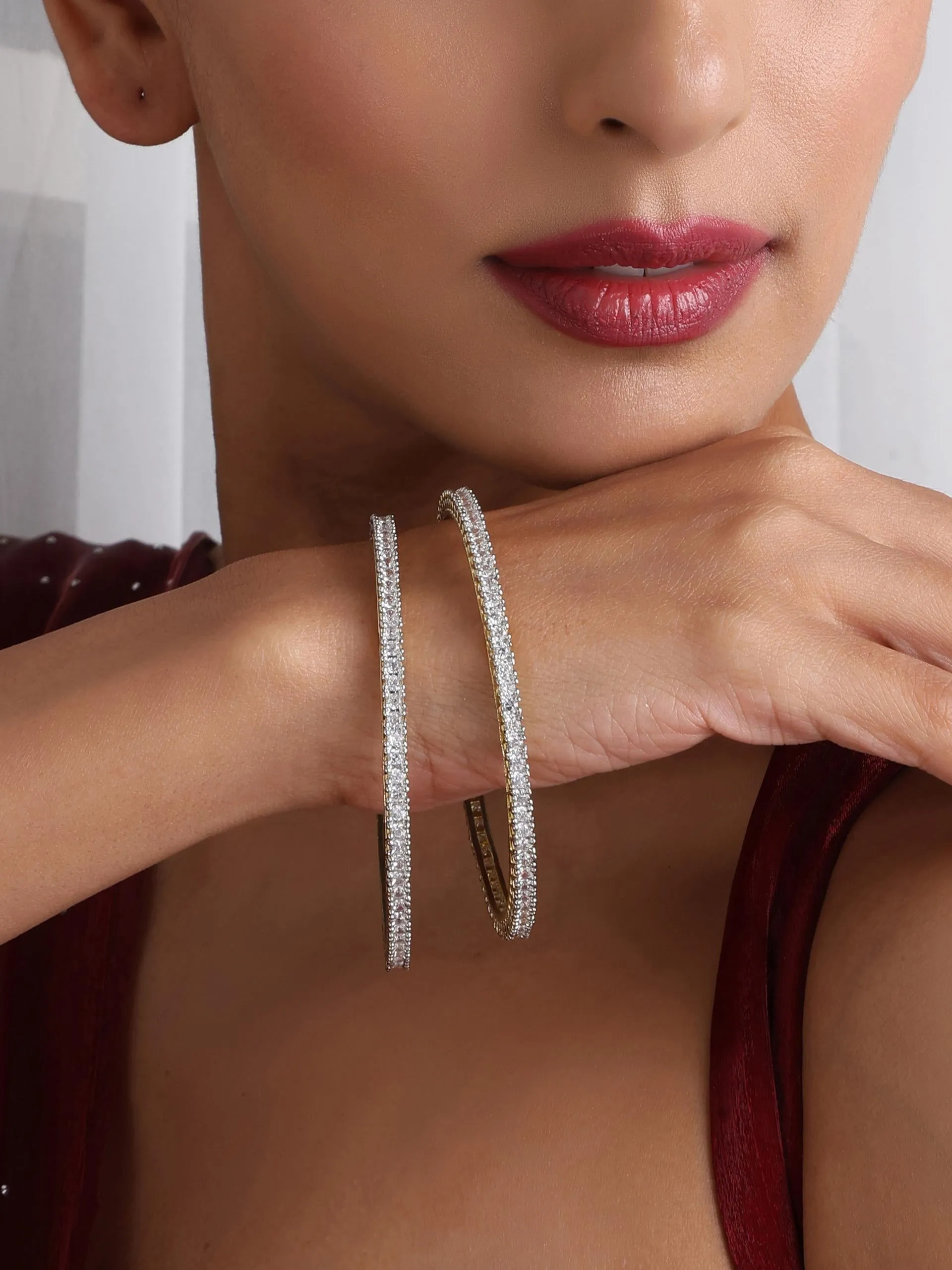 Diamond Bangles - Thin