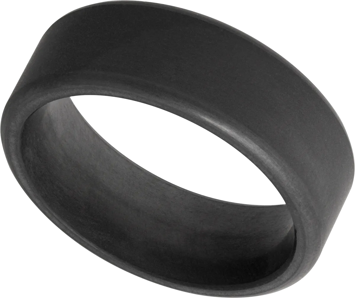 Elysium Kratos Rounded Edge Black Diamond Wedding Ring