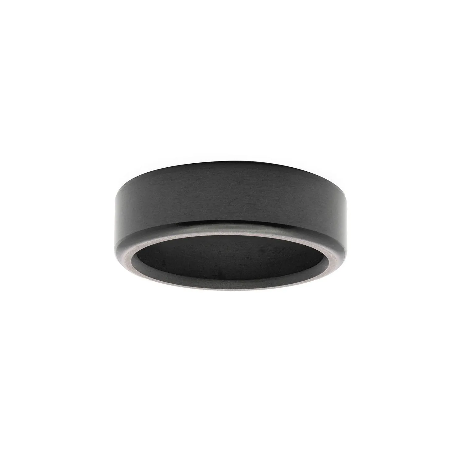 Elysium Kratos Rounded Edge Black Diamond Wedding Ring