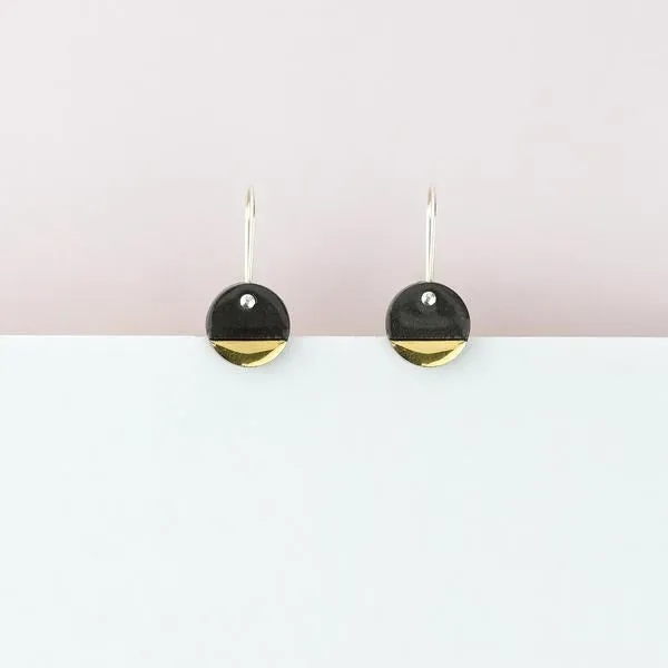 Erin Lightfoot: Earring Black Spot Drop