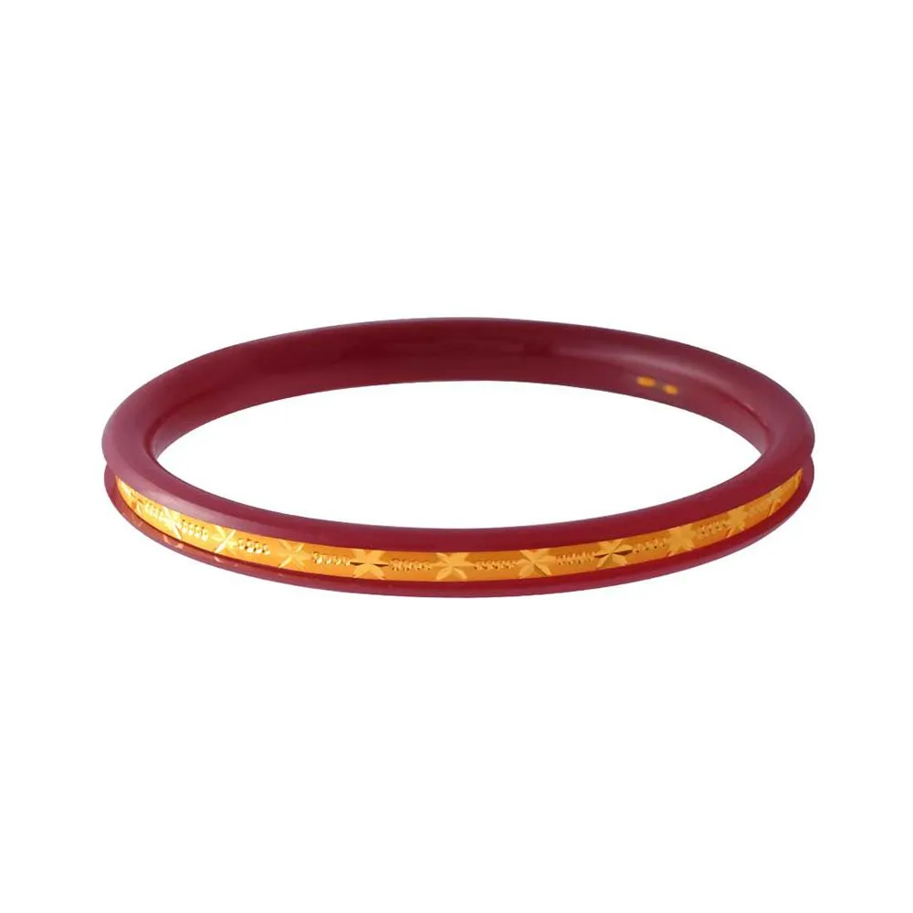 Floral 22k Gold Designed Pola Bangle