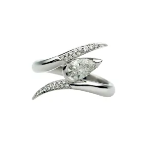 Interlocking Ariana75 Engagement Ring - 18ct White Gold & 0.88ct Diamond