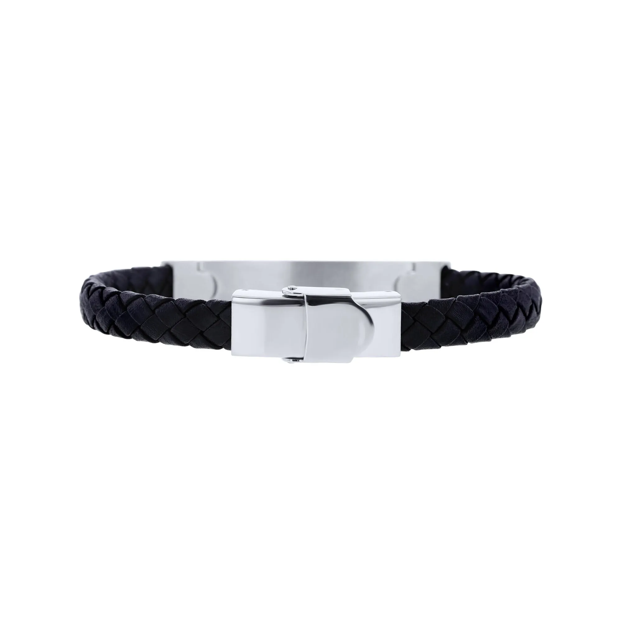 Kairo Stainless Steel Leather Bracelet