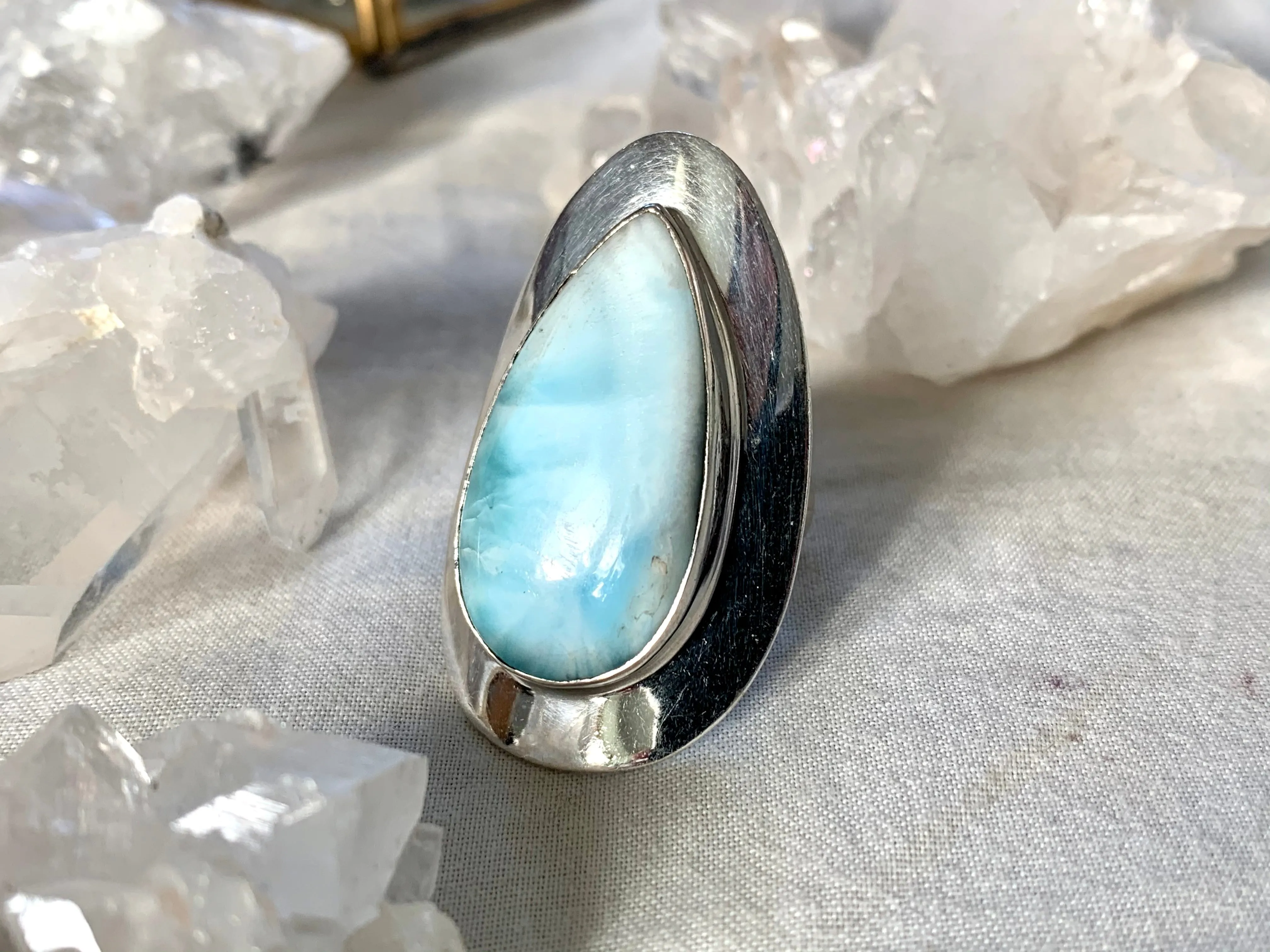 Larimar Medea Ring - US 9.5 (One of a kind)