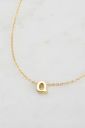 Letter Necklace Q