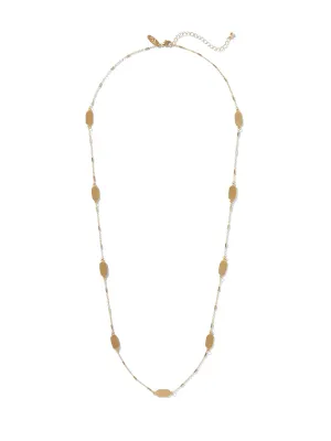 Longline Gold Tag Necklace