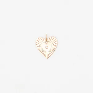 Medium Radiant Heart Charm