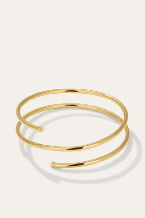 Mini Coil Gold Plated Bangle