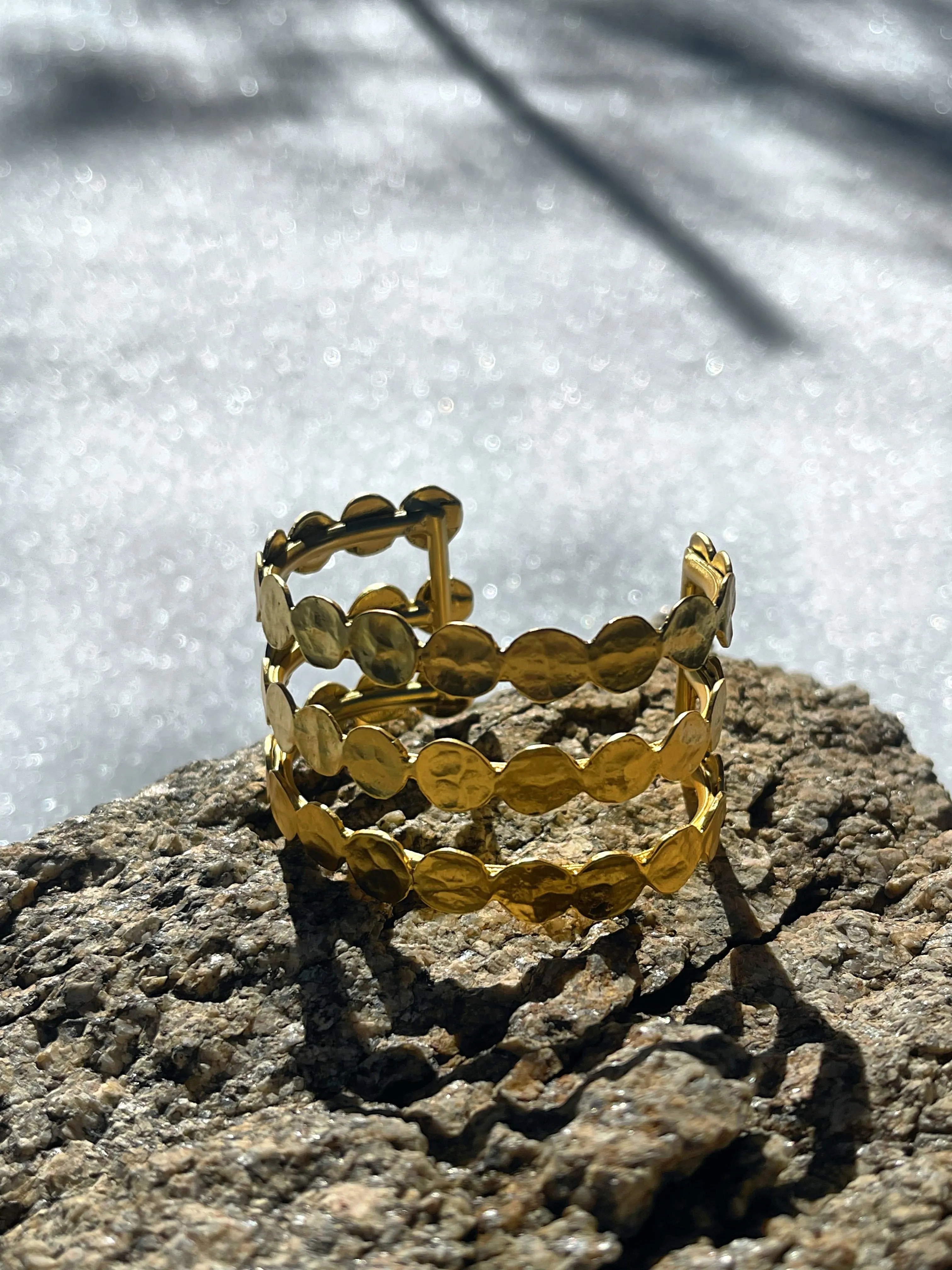 Mini coin cuff bracelet