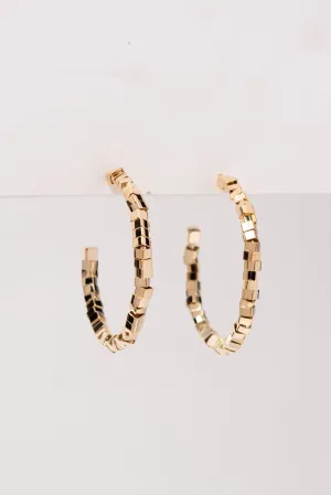 Molly Open Hoop Beaded Earrings