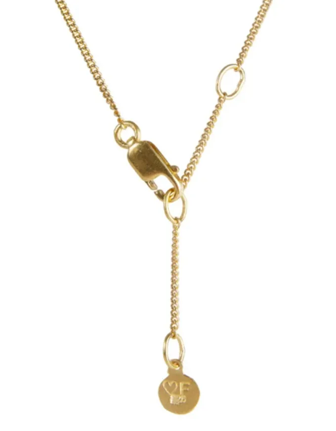 Moroccan Drop Necklace Gold