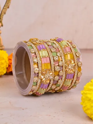 Multicolored Stone Studded Rajwadi Bridal Chooda