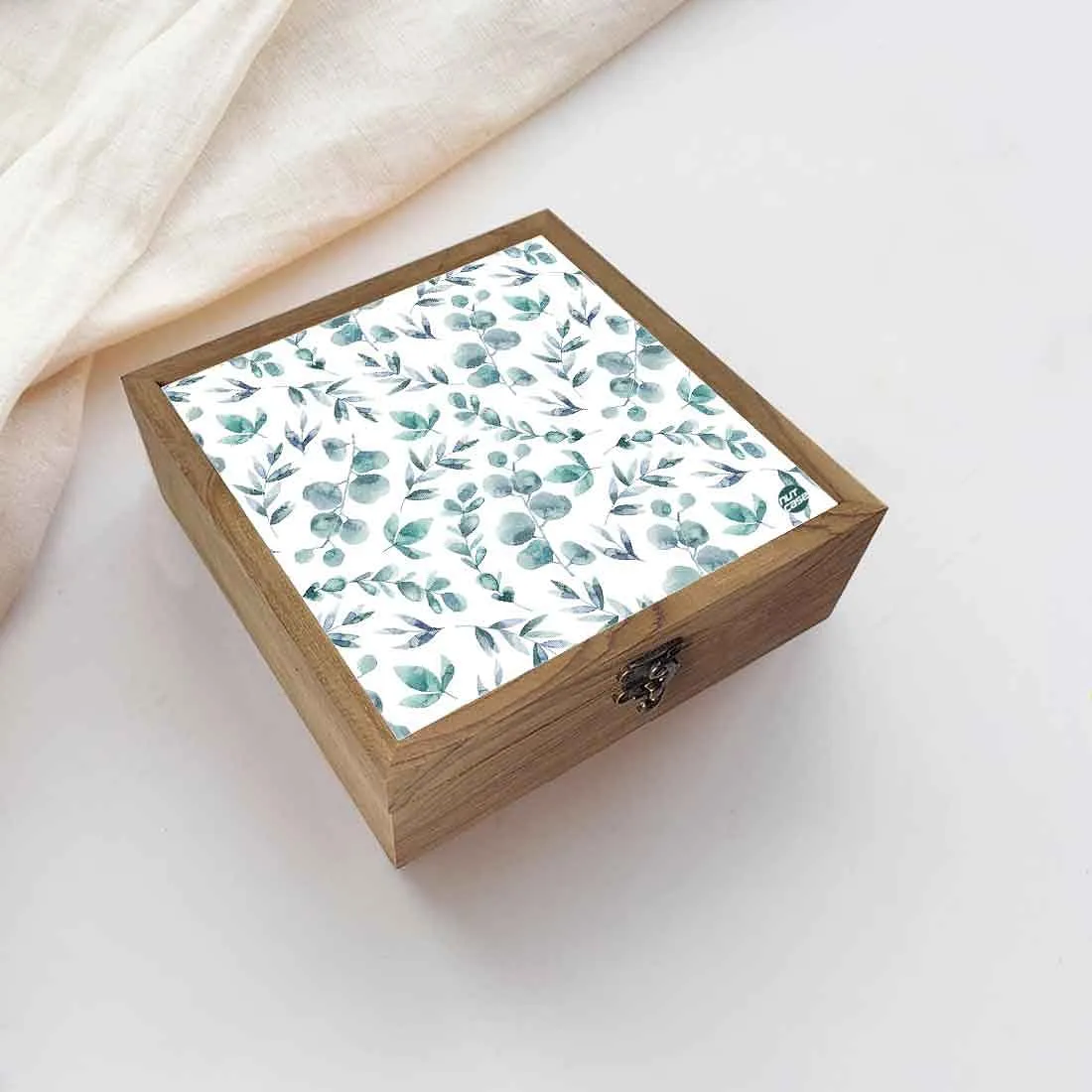 Nutcase Jewellery Organisers Storage Box Wooden - Unique Gifts -Beautiful Leaves