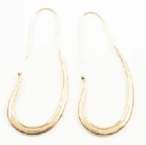 Oblong Hoop Earrings