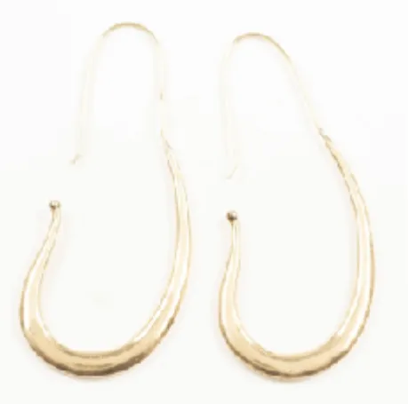 Oblong Hoop Earrings