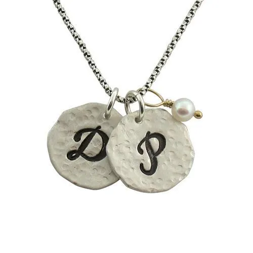 Organic Initial Necklace