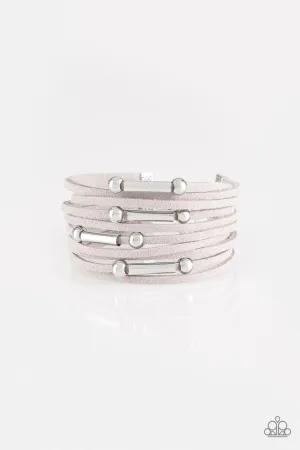 Paparazzi Bracelet ~ Back To BACKPACKER - Silver