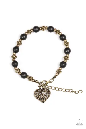 Paparazzi Bracelet ~ Desert Heartthrob - Brass