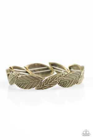 Paparazzi Bracelet ~ Popular Be-LEAF - Brass