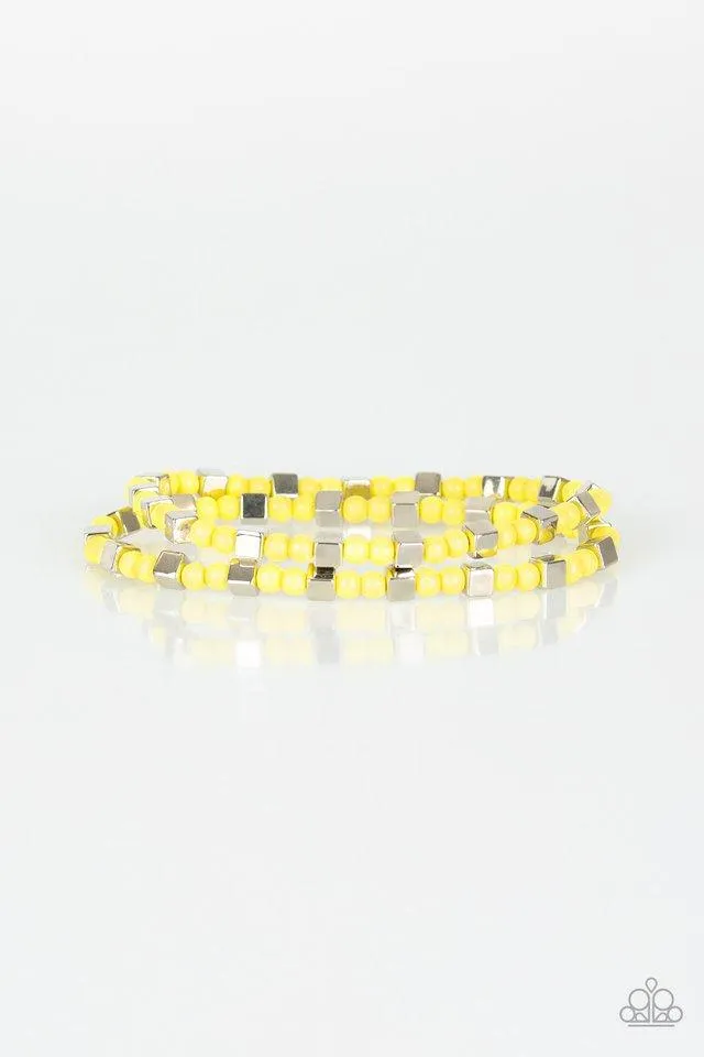 Paparazzi Bracelet ~ Trendy Tribalist - Yellow