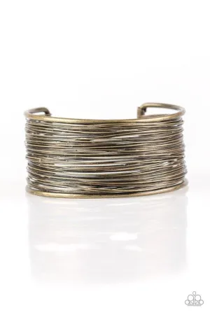 Paparazzi Bracelet ~ Wire Warrior - Brass