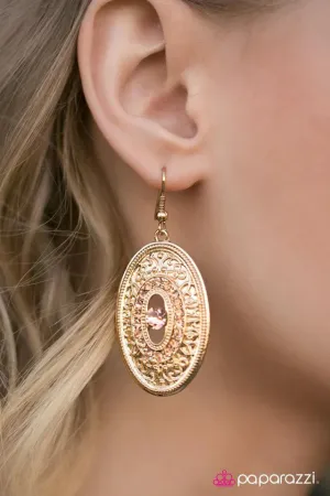 Paparazzi Earring ~ After Ever After - Gold