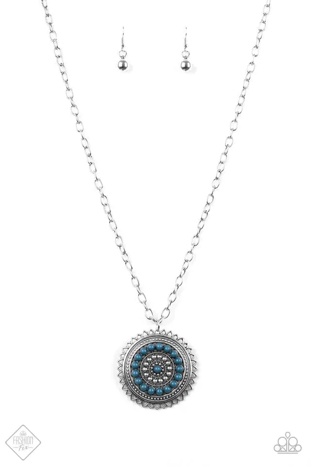 Paparazzi Necklace ~ Lost SOL - Blue