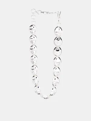 Puerto Single Necklace (PUERTO6S-SILVER-PLATED-BRASS)