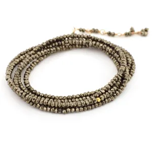 Pyrite Wrap Bracelet/Necklace