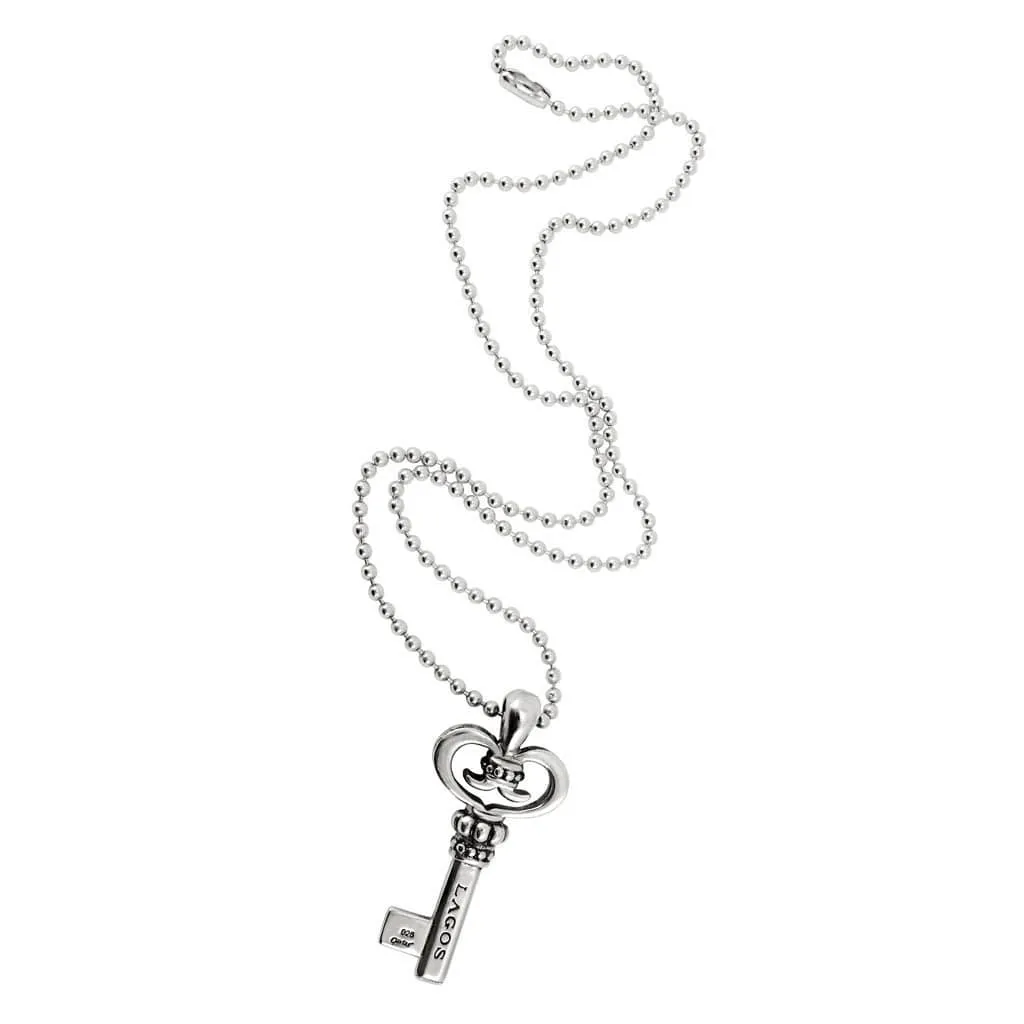 Signature Caviar Key Pendant Necklace