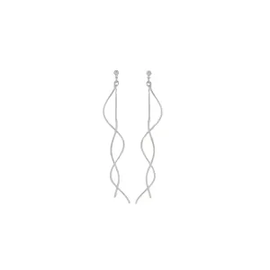 Tara Revolve Earring Rhodium Plating