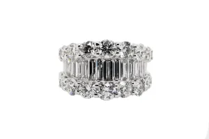 The Unique Collection: Round And Baguette Cut Diamond Ring